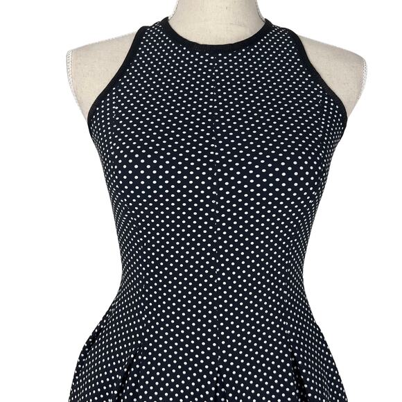 Rare Lululemon Biggie Dot Dress Black White Polka Dot Athletic Tennis Running - Picture 4 of 11
